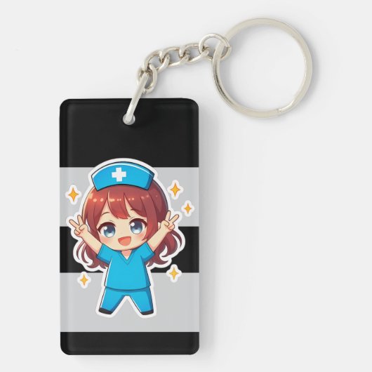 Original Chibi Nurse 2.0 - Victory Spirit キーホルダー (裏面)