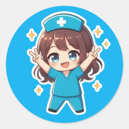 Original Chibi Nurse 2.0 - Victory Spirit ラウンドシール