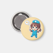 Original Chibi Nurse 3.0 - バケーションタイム マグネット (正面/裏面)