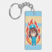 Original Chibi Nurse 3.0 - Angry キーホルダー (正面左)