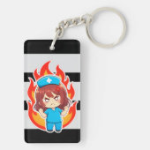 Original Chibi Nurse 3.0 - Angry キーホルダー (裏面)