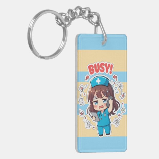 Original Chibi Nurse 3.0 - Busy キーホルダー (正面左)