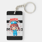 Original Chibi Nurse 3.0 - Busy キーホルダー (裏面)