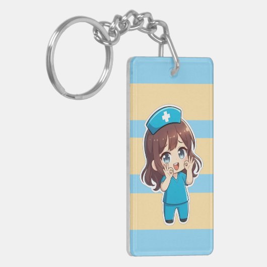 Original Chibi Nurse 3.0 - Ok キーホルダー (正面左)