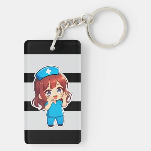 Original Chibi Nurse 3.0 - Ok キーホルダー (裏面)