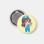 Original Chibi Nurse 3.0 - Ok マグネット (正面/裏面)
