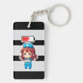 Original Chibi Nurse 3.0 - Powerless キーホルダー (裏面)