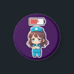Original Chibi Nurse 3.0 - Powerless マグネット<br><div class="desc">“Even coffee can't save me now.” It's those final ten minutes before clocking out, when your soul has already checked out early. Nurse 3.0 represents every healthcare hero burned out from long shifts, desperately needing to recharge—or just go home to sleep. Brighten up your hospital locker, breakroom fridge, or any...</div>