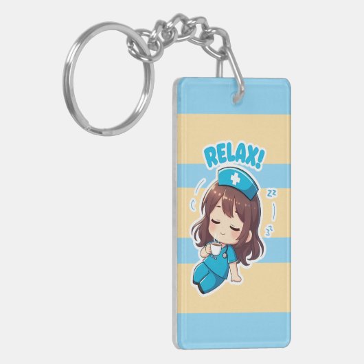 Original Chibi Nurse 3.0 - Relax キーホルダー (正面左)