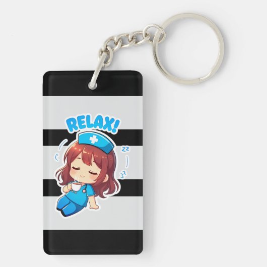 Original Chibi Nurse 3.0 - Relax キーホルダー (裏面)