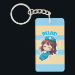 Original Chibi Nurse 3.0 - Relax キーホルダー<br><div class="desc">“These five minutes—no one can take them away.” In a hospital that feels like a battlefield, this cup of coffee is the whole world. Nurse 3.0 embodies hard-won tranquility, reminding you to tend to your own breath before caring for others. Elevate your everyday carry with the official Chibi Planet Studio...</div>