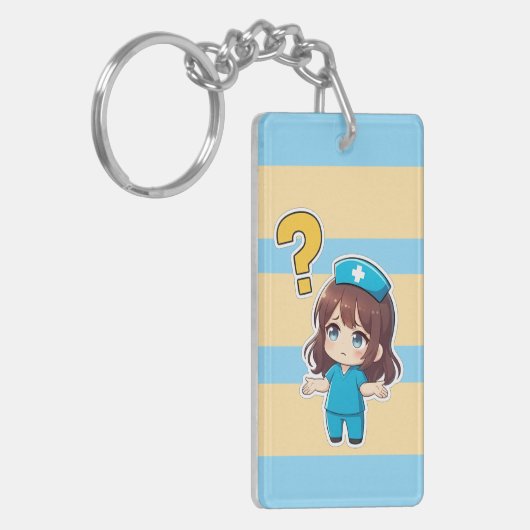 Original Chibi Nurse 3.0 - Something's Wrong キーホルダー (正面左)