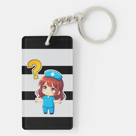 Original Chibi Nurse 3.0 - Something's Wrong キーホルダー (裏面)