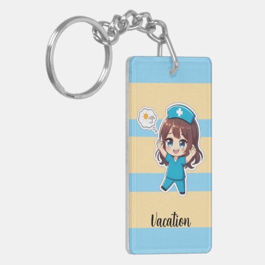 Original Chibi Nurse 3.0 - Vacation Time キーホルダー (正面左)