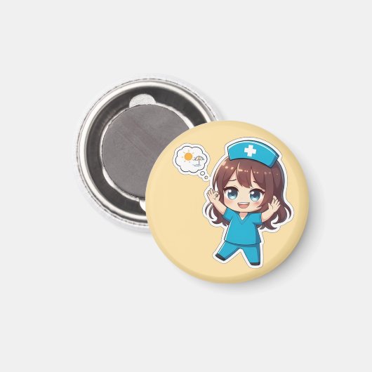 Original Chibi Nurse 3.0 - Vacation Time マグネット (正面/裏面)