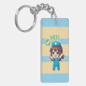 Original Chibi Nurse 3.0 - Yes キーホルダー (正面左)