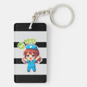 Original Chibi Nurse 3.0 - Yes キーホルダー (裏面)