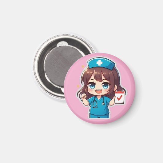 Original Chibi Nurse - Nursing Life マグネット (正面/裏面)