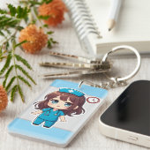 Original Chibi Nurse - Racing Against Time キーホルダー (正面右)