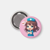Original Chibi Nurse - Sassy Nursing Life マグネット (正面/裏面)