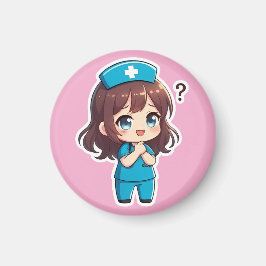 Original Chibi Nurse - The Questioning Moment マグネット