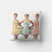 Original con bailarinas de frente y de espalda クッション (正面)