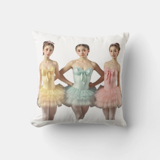 Original con bailarinas de frente y de espalda クッション (正面)