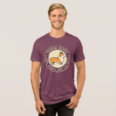 Original Corgi Club Founding Member Funny トライブレンドＴシャツ (正面全面)