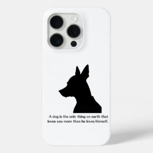 Original goods with "Bonding with Dogs" quotes iPhone 15 Proケース