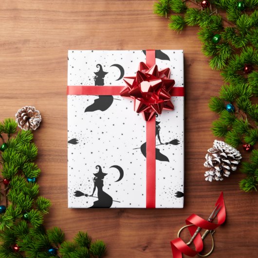 Original Halloween Witch Pattern ラッピングペーパー (クリスマスギフト)