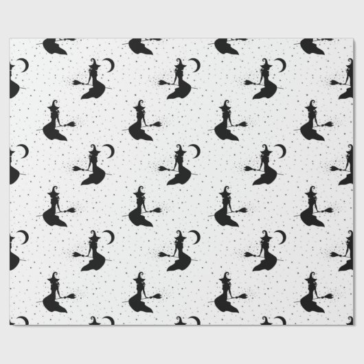Original Halloween Witch Pattern ラッピングペーパー (フラット)