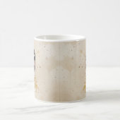 Original Hand Painted Watercolor Chickadee Bird コーヒーマグカップ (中央)