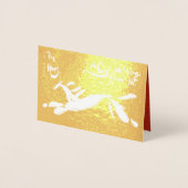 Original Horse Painting Lunar 2026 Luxury FGC 箔カード (正面)