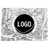 Original Modern Line Artwork & Your Logo ラージペーパーバッグ (正面)