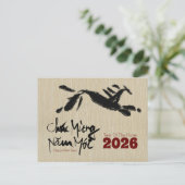 Original Painting Horse Vietnamese New Year 2026 P ポストカード (スタンド正面)