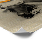 Original Painting Water Buffalo Ox New Year Poster ポスター (角)