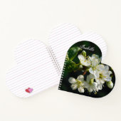 Original Plum Art Heart Personalized Notebook ノートブック (内部)