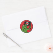 Original Portland Frog Sticker Decal: Anti Fascist ラウンドシール (封筒)