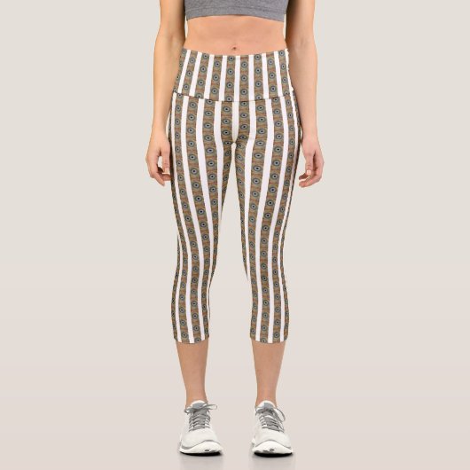 Original spin art カプリレギンス (正面)