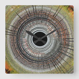 Original spin art スクエア壁時計
