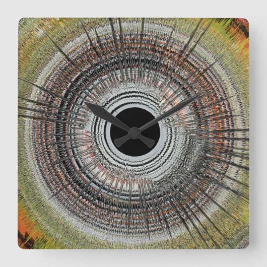 Original spin art スクエア壁時計 (正面)