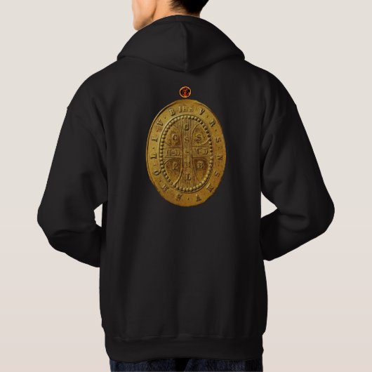 Original St Benedict Medal Sweatshirt パーカ (裏面)