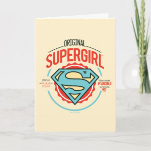 Original Supergirl Vintage Logo Badge カード