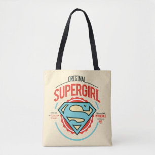 Original Supergirl Vintage Logo Badge トートバッグ