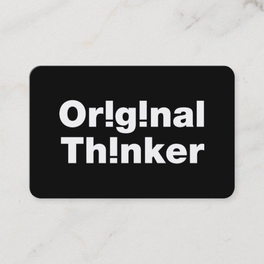 Original Thinker 名刺 (正面)