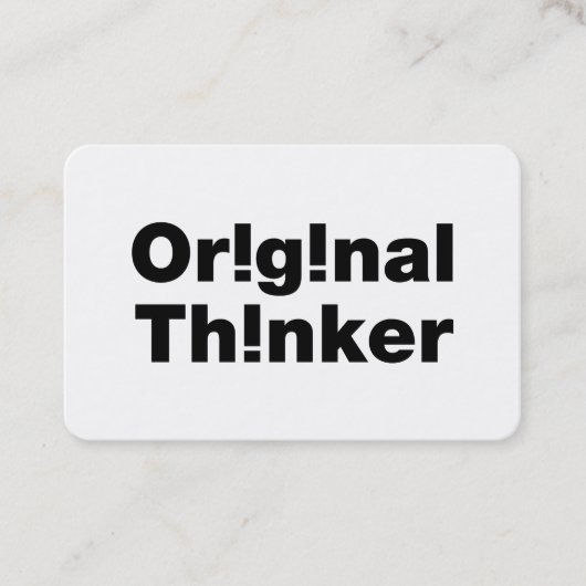 Original Thinker 名刺 (正面)