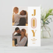 Original Trend JOY Quote Christmas 2 Photos  シーズンカード (スタンド正面)