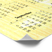 Original Water Buffalo Child Ox Year Calendar P ポスター (角)