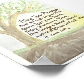 Original Watercolor and Blessing ポスター (角)