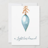 Original Watercolor Christian Christmas Photo シーズンカード (正面)